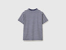 Boys Stripe T-Shirt - Navy/white