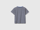Boys Stripe T-Shirt - Navy/white