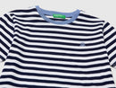 Boys Stripe T-Shirt - Navy/white