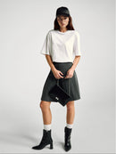 Basic Round Neck T-Shirt - White