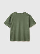 V-Neck Loose Fit T-Shirt - Forest Green