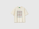 Embroidered Logo T-Shirt - Cream
