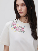 Embroidered Logo T-Shirt - Creamy White