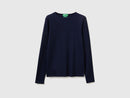 Slim Fit Long Sleeve T-Shirt - Navy