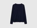 Slim Fit Long Sleeve T-Shirt - Navy