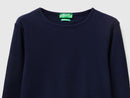 Slim Fit Long Sleeve T-Shirt - Navy
