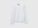 Slim Fit Long Sleeve T-Shirt - White