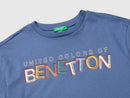 Boys Logo T-Shirt - Mid Blue