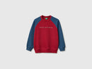 Boys 2 Tone Sweatshirt - Red/blue