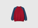 Boys 2 Tone Sweatshirt - Red/blue