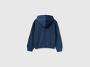 Girls Logo Zip Hoodie - Dark Blue