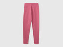 Girls Stretch Logo Leggings - Dusty Pink