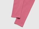 Girls Stretch Logo Leggings - Dusty Pink
