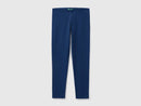 Girls Stretch Logo Leggings - Dark Blue