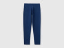 Girls Stretch Logo Leggings - Dark Blue