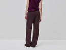 Elastic Waist Comfort Trouser - Dark Brown