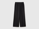 Elastic Waist Comfort Trouser - Black