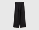 Elastic Waist Comfort Trouser - Black