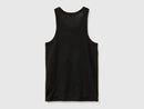 Linen Tank Top - Black