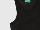 Linen Tank Top - Black