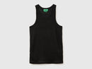 Linen Tank Top - Black