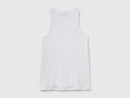 Linen Tank Top - White