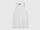 Linen Tank Top - White