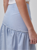 Striped Maxi Skirt - Blue/white Stripe
