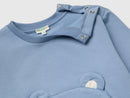 Unisex Appilque Sweatshirt - Blue