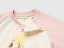 Newborn Colourblock Tracksuit - Cream/pink