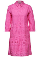 Embroidery Dress - Bloomy Pink
