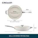 Halo LaserDefense Non-Stick Ceramic Frying Pan & Lid - 30cm