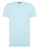 Plain Branded T-Shirt - Light Blue