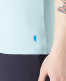 Plain Branded T-Shirt - Light Blue