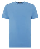 Plain Branded T-Shirt - Riviera Blue