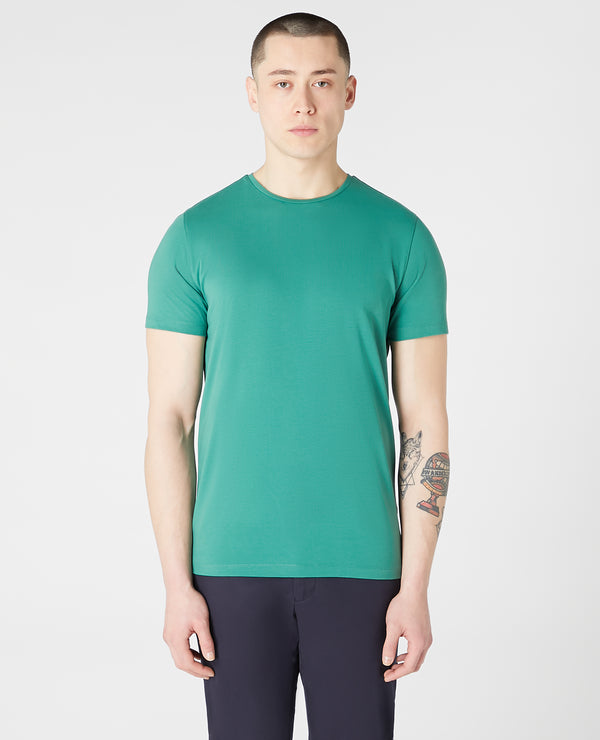 Plain Branded T-Shirt - Olive