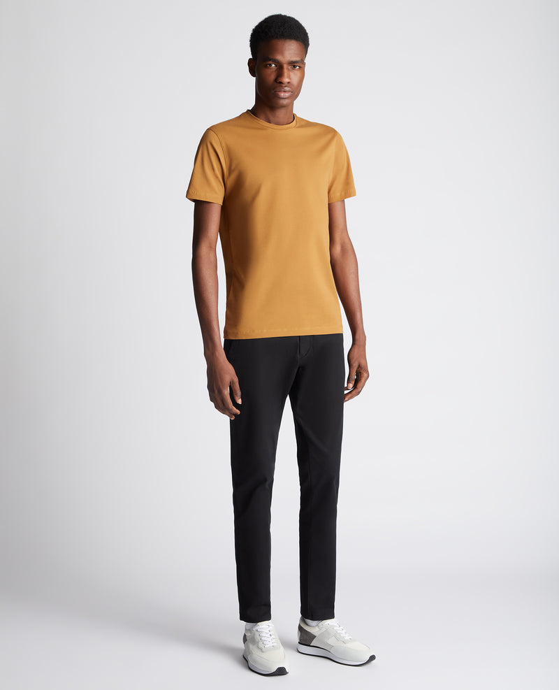 Plain Branded T-Shirt - Ochre