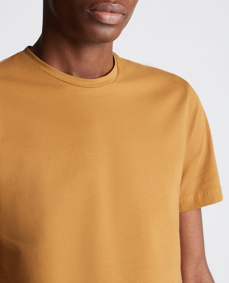 Plain Branded T-Shirt - Ochre