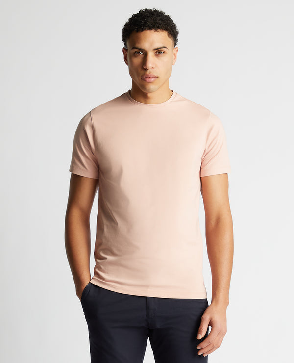 Plain Branded T-Shirt - Light Pink