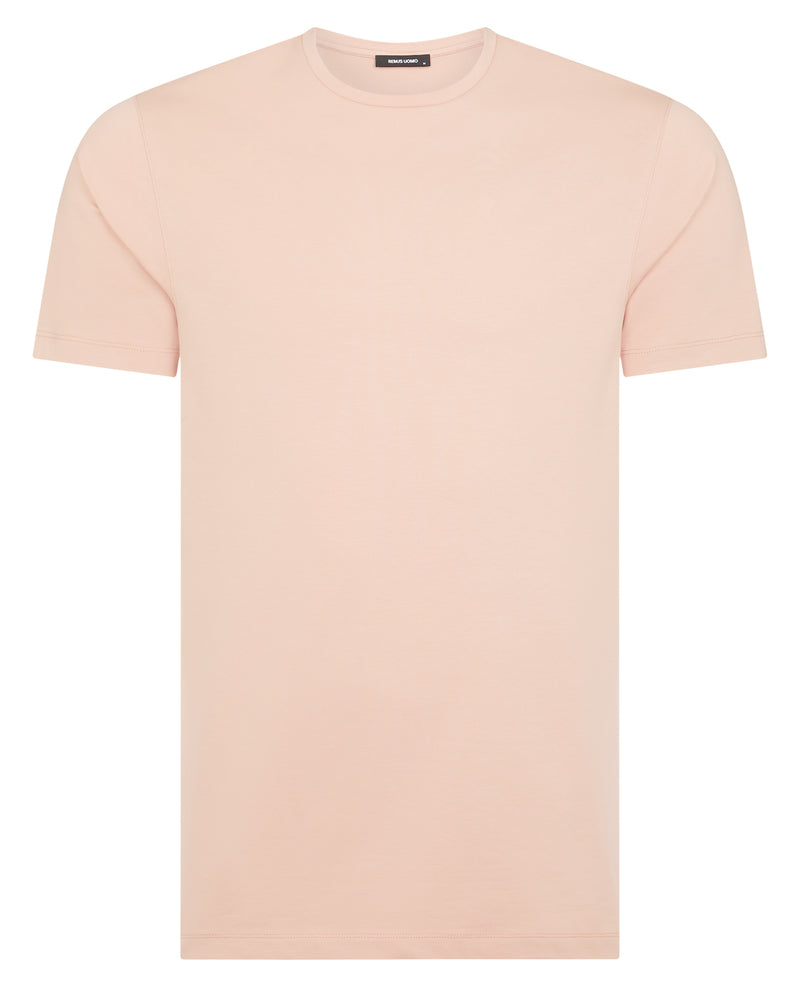 Plain Branded T-Shirt - Light Pink