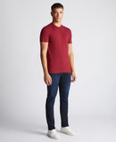 Plain Branded T-Shirt - Maroon