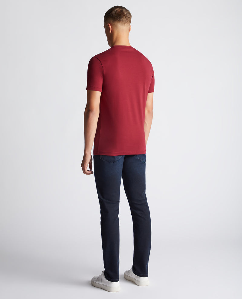 Plain Branded T-Shirt - Maroon