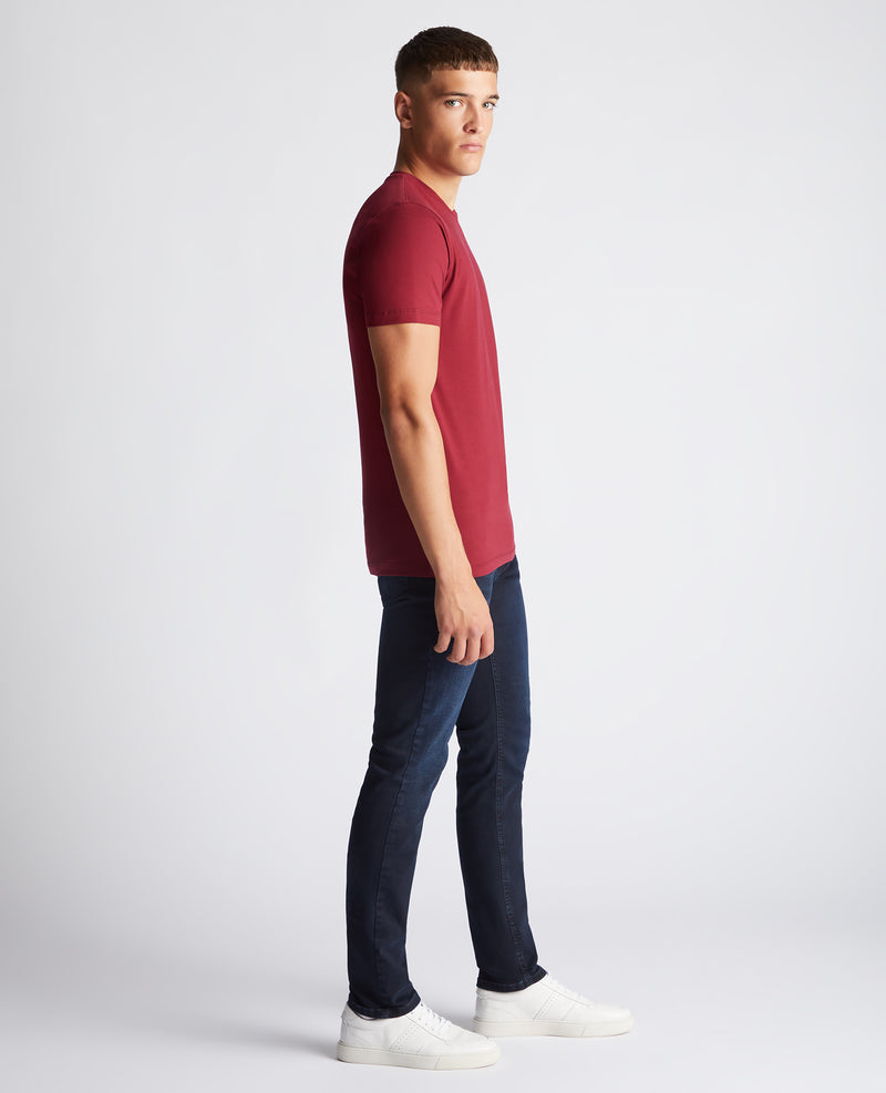 Plain Branded T-Shirt - Maroon