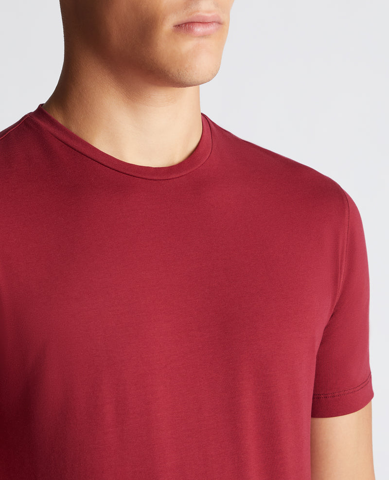 Plain Branded T-Shirt - Maroon