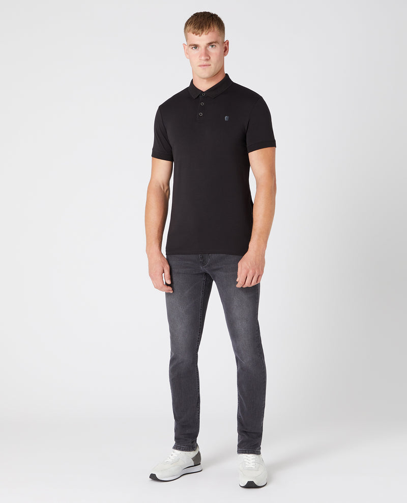 Ss Polo Shirt Brand - Black