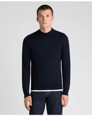 Mock Neck Jumper - Navy2