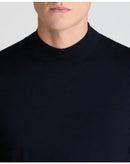Mock Neck Jumper - Navy2