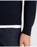 Mock Neck Jumper - Navy2