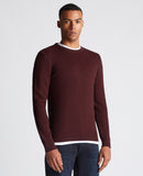 Round Neck Jumper - Plum