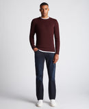 Round Neck Jumper - Plum